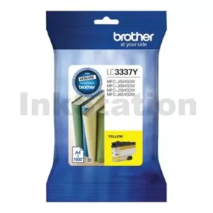 Genuine Brother LC-3337Y High Yield Yellow Ink Cartridge - 1,500 pages