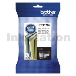 Genuine Brother LC-3337BK High Yield Black Ink Cartridge - 3,000 pages