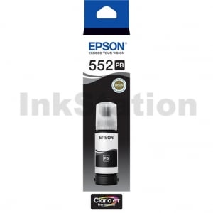 Genuine Epson T552 Claria EcoTank Photo Black Ink Bottle C13T06W192