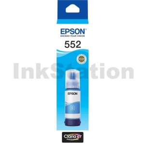 Genuine Epson T552 Claria EcoTank Cyan Ink Bottle C13T06W292