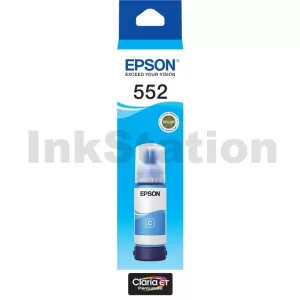 Genuine Epson T552 Claria EcoTank Cyan Ink Bottle C13T06W292