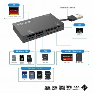 USB 2.0 MicroSD SDHC T Flash Card Reader TF M2 Memory 