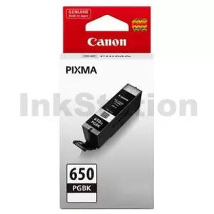 Canon PGI-650BK Genuine Black Inkjet Cartridge - 300 pages
