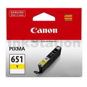 Canon CLI-651Y Genuine Yellow Inkjet Cartridge