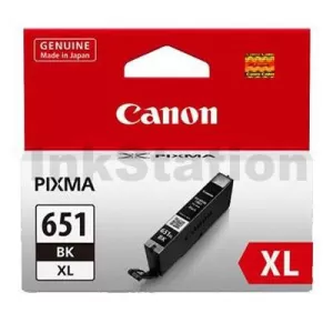 Canon CLI-651XLBK Genuine Photo Black High Yield Inkjet Cartridge