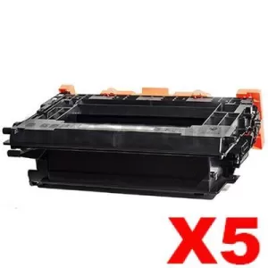 5 x HP CF237Y (37Y) Compatible Black Extra High Yield Toner Cartridge - 41,000 Pages
