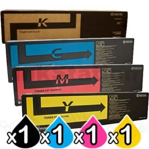 4 Pack Genuine Kyocera TK-8604 Toner Combo FS-C8650DN [1BK,1C,1M,1Y]