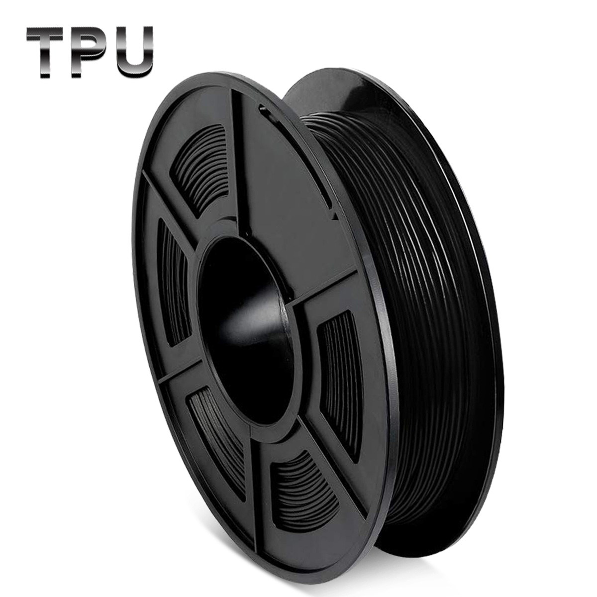 1 x TPU 3D Filament 1.75mm Black 0.5KG Ink Station
