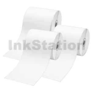 Genuine Brother RD-S01C2 Black Text on White Label Roll 3PK Continuous 102mm x 42.8m  (3 Rolls in total)