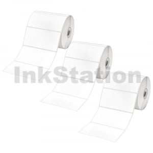 Genuine Brother RD-S03C1 Black Text on White Die Cut Label Roll 3PK 102mm x 51mm - 810 labels per roll (3 Rolls in total)