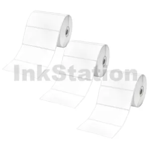 Genuine Brother RD-S03C1 Black Text on White Die Cut Label Roll 3PK 102mm x 51mm - 810 labels per roll (3 Rolls in total)