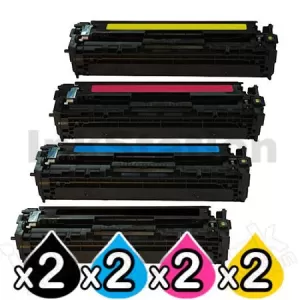 2 sets of 4 Pack Compatible Canon CART-318 Toner Cartridges [2BK,2C,2M,2Y]