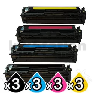 3 sets of 4 Pack Compatible Canon CART-416 Toner Combo [3BK,3C,3M,3Y]
