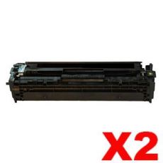 2 x Compatible Canon CART-418BK Black Toner Cartridge - 3,400 pages
