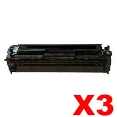 3 x Compatible Canon CART-418BK Black Toner Cartridge - 3,400 pages