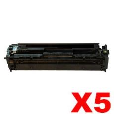 5 x Compatible Canon CART-418BK Black Toner Cartridge - 3,400 pages