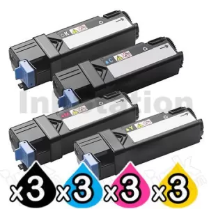 3 sets of 4-Pack Dell 1320 / 1320C / 1320CN Compatible Toner Cartridge [3BK,3C,3M,3Y]