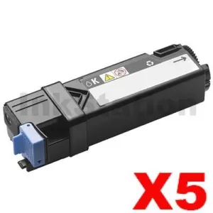 5 x Dell 1320 / 1320C / 1320CN Black Compatible laser - 2,000 pages