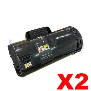 2 x Compatible Fuji Xerox ApeosPort-VII P5021, DocuPrint P475 AP Black High Yield Toner Cartridge (CT203366) - 24,300 pages