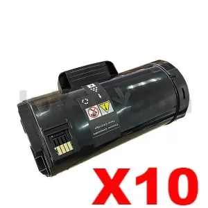 10 x Compatible Fuji Xerox ApeosPort-VII P5021, DocuPrint P475 AP Black High Yield Toner Cartridge (CT203366) - 24,300 pages
