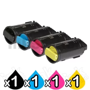 4 Pack Compatible Fuji Xerox ApeosPort-VII C4421 / C3321, DocuPrint CP475 AP High Yield Toner Cartridges [CT203346-CT203349]