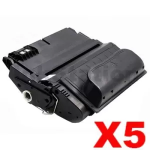 5 x HP Q1338A (38A) Compatible Black Toner Cartridge - 12,000 Pages