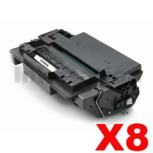 8 x HP Q7551X (51X) Compatible Black Toner Cartridge - 13,000 Pages