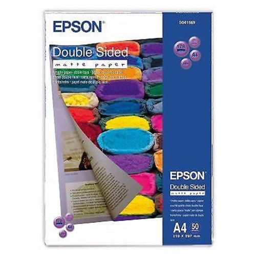 Epson S041569 Genuine Double Sided Matte Paper 178gsm A4 50 Sheets