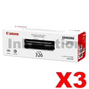 3 x Genuine Canon CART-326 Toner Cartridge - 2,100 pages