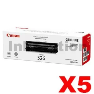 5 x Genuine Canon CART-326 Toner Cartridge - 2,100 pages