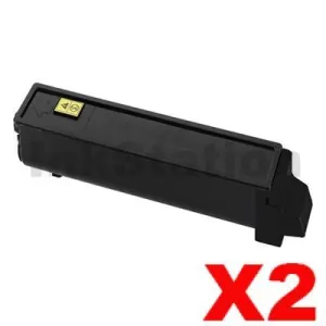 2 x Non-Genuine TK-554K Black Toner Cartridge For Kyocera FS-C5200DN - 7,000 pages