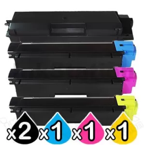5 Pack Non-Genuine alternative for TK-584 Toner Cartridges suitable for Kyocera FS-C5150DN [2BK,1C,1M,1Y]