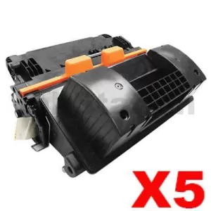 5 x HP CF281X (81X) Compatible Black Toner Cartridge - 25,000 Pages