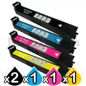 5 Pack HP CB380A-CB383A (823A-824A) Compatible Toner Cartridges  [2BK,1C,1M,1Y]