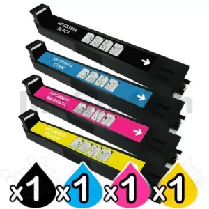 4 Pack HP CB380A-CB383A (823A-824A) Compatible Toner Cartridges  [1BK,1C,1M,1Y]