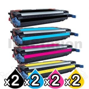 2 sets of 4 Pack HP Q7560A-Q7563A (314A) Compatible Toner Cartridges [2BK,2C,2M,2Y]