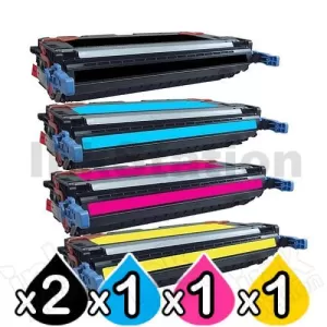5 Pack HP Q7560A-Q7563A (314A) Compatible Toner Cartridges [2BK,1C,1M,1Y]