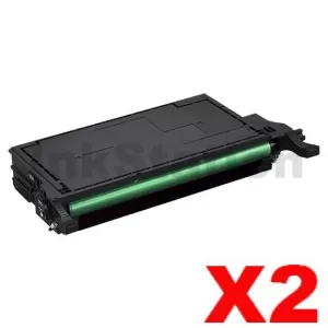 2 x Compatible Samsung CLP-620ND, CLP-670ND, CLX-6220FX, CLX-6250FX Black Toner Cartridge SU191A - 5,000 pages(CLT-K508L K508L)
