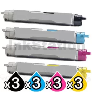 3 sets of 4-Pack Fuji Xerox DocuPrint C2535A Compatible Toner Cartridge [3BK,3C,3M,3Y]