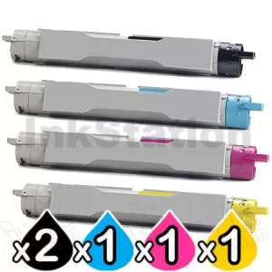 5-Pack Fuji Xerox DocuPrint C2535A Compatible Toner Cartridge [2BK,1C,1M,1Y]