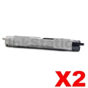 2 x Fuji Xerox DocuPrint C2535A Compatible Black Toner Cartridge - 9,000 pages (CT200655)