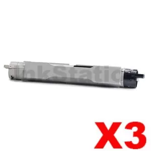 3 x Fuji Xerox DocuPrint C2535A Compatible Black Toner Cartridge - 9,000 pages (CT200655)