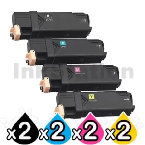 2 sets of 4-Pack Compatible Cartridge Combo for Fuji Xerox C1190 [2BK,2C,2M,2Y]