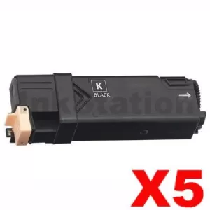 5 x Fuji Xerox DocuPrint C1190 Compatible Black Toner Cartridge - 3,000 pages (CT201260)