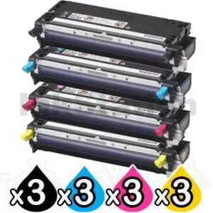 3 sets of 4 Pack Fuji Xerox DocuPrint C2100 / C3210DX Compatible Toner Cartridges (CT350485-CT350488)