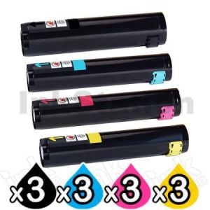 3 sets of 4 Pack Fuji Xerox DocuCentre C250 C360 C450 Compatible Toner Cartridge CT200539-CT200542 [3BK,3C,3M,3Y]