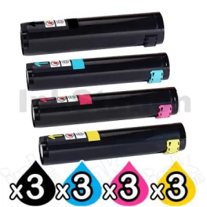 3 sets of 4 Pack Fuji Xerox DocuCentre C250 C360 C450 Compatible Toner Cartridge CT200539-CT200542 [3BK,3C,3M,3Y]