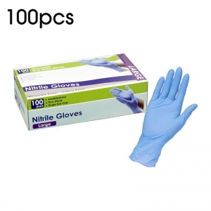 nitrile gloves 100 large