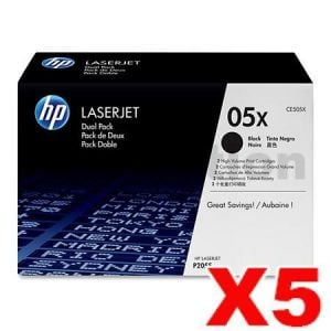 HP CE505X (05X) Genuine Black High Yield Toner Cartridge - 6,500