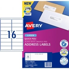 Avery #980052 White Glossy Laser Inkjet Round Labels 24up 40mm - L7147 